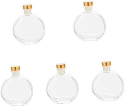 5pcs Transparent Glass Diffuser Bottle for Home Fragrance