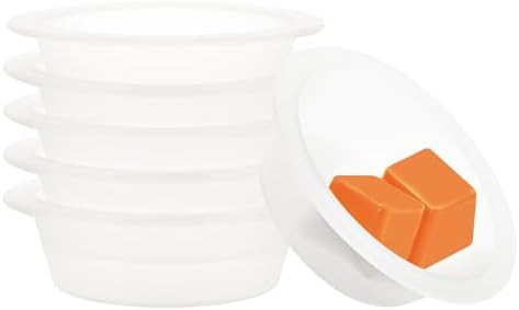 ASAWASA 6 Pcs Reusable Silicone Wax Melt Liners