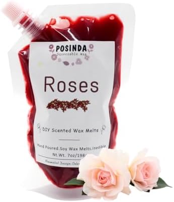 1pc 7oz Rose Squeezable Wax Melts for Home Fragrance