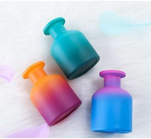 TOPWEL 150ml Glass Diffuser Jar Bottle - Blue Gradient