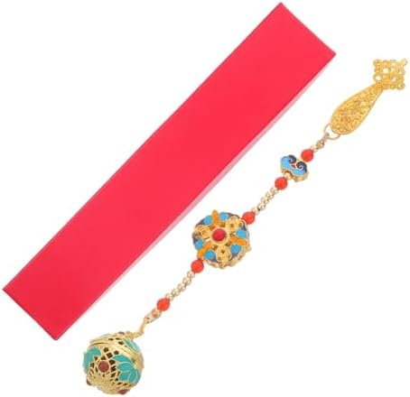 LOGOFUN Portable Chinese Style Cloisonne Aromatherapy Pendant with Rose Fragrance