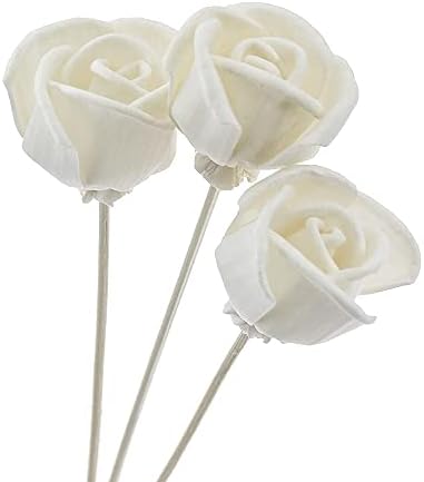 5 Pack Rattan Rose Diffuser Sticks for Home Fragrance