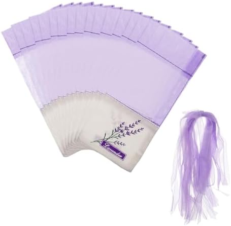 MAGICLULU 50pcs Cotton Lavender Sachet Bags for Home and Car