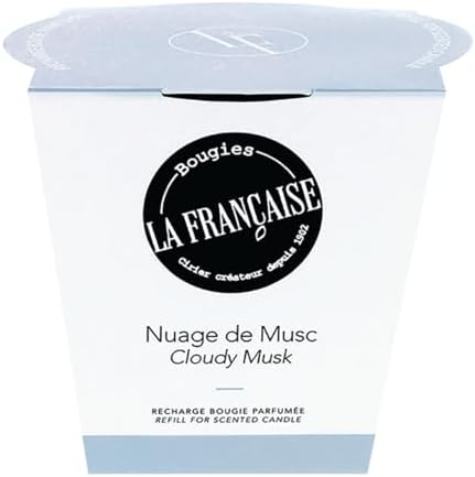 French-Made Scented Candle Refill - Cloudy Musk