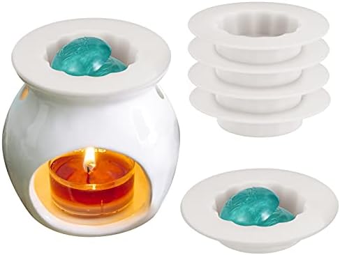 4 Piece Silicone Wax Melt Liners Reusable Candle Holders