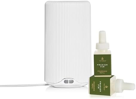 Thymes Pura Plus Smart Diffuser Kit with Frasier Fir Refills