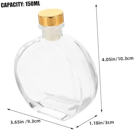 5pcs Transparent Glass Diffuser Bottle for Home Fragrance