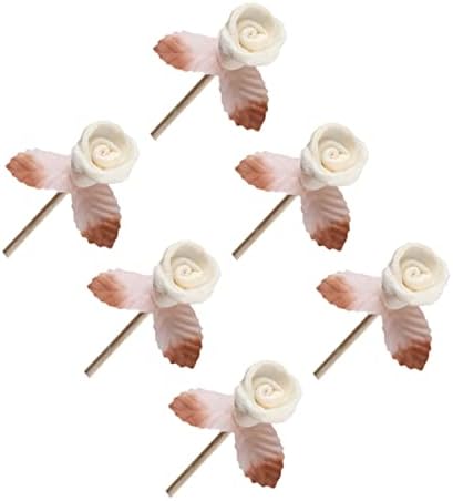 ORFOFE 6 Pcs Flower Rattan Diffuser Sticks for Home Fragrance Enhancement