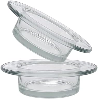 2Pcs Glass Wax Warmer Dish Replacement for Electric Aromatherapy Burner