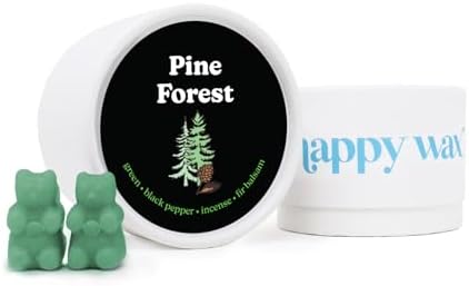 Happy Wax Pine Forest Scented Bear Wax Melts 4 oz Tin