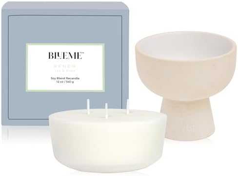 Blueme Wellness Candle Wax Refill Ivy Rose 12oz
