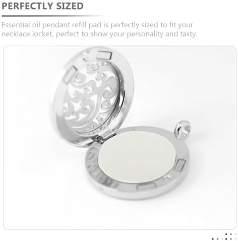 Healifty 100Pcs Round Diffuser Locket Pads