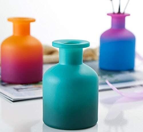 TOPWEL 150ml Glass Diffuser Jar Bottle - Blue Gradient