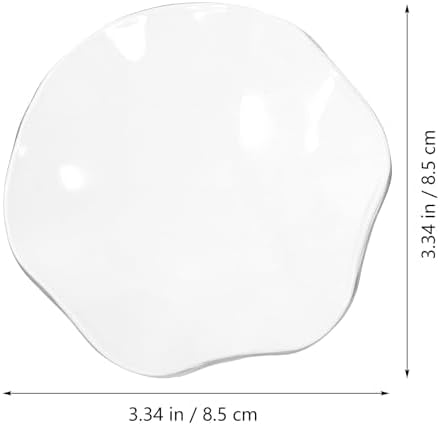 Tofficu 2Pcs Transparent Glass Candle Warmer Plates 334 Inch Replacement Tray