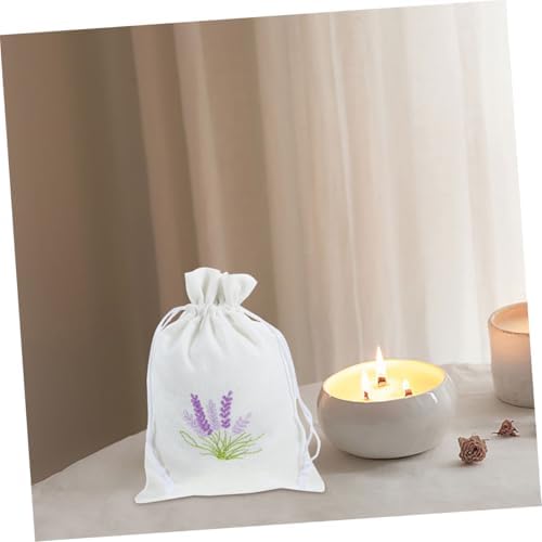 GLEAVI 4Pcs Lavender Drawstring Sachet Bags for Home Organizing