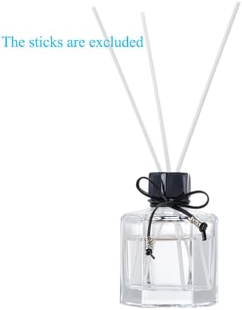 120ML Clear Glass Diffuser Jar with Inner and Outer Cap