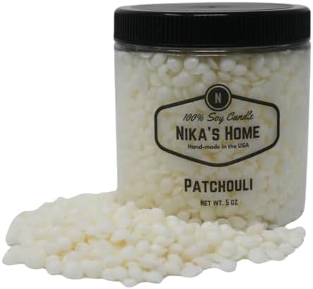 Nikas Home Patchouli Soy Melts - 5oz Jar 20 Hours of Fragrance