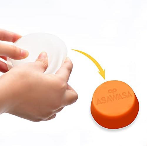 ASAWASA 6 Pcs Reusable Silicone Wax Melt Liners
