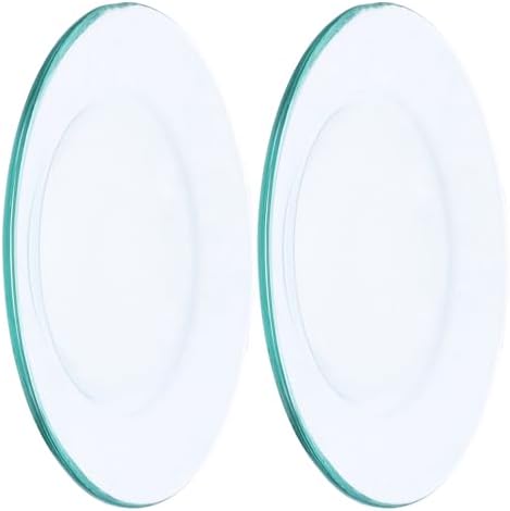 HOMSFOU 2pcs Clear Glass Wax Warmer Dish for Aroma Lamp