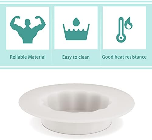 4 Piece Silicone Wax Melt Liners Reusable Candle Holders