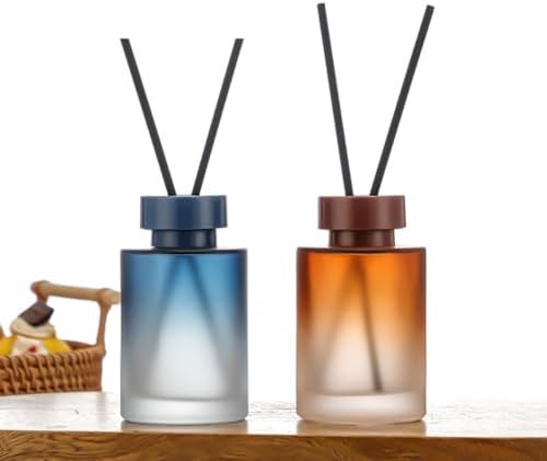 VASANA 120ML Empty Glass Diffuser Jar for Aromatherapy