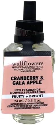 Bath Body Works Cranberry Gala-Apple 2 Pack Wallflowers with Sample Soap