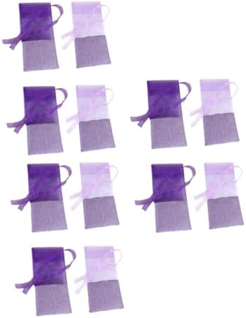 24Pcs Lavender Sachet Bags Drawstring Empty Pouches for Home Fragrance