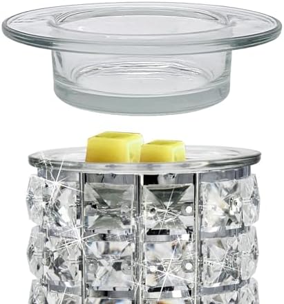 2Pcs Glass Wax Warmer Dish Replacement for Electric Aromatherapy Burner