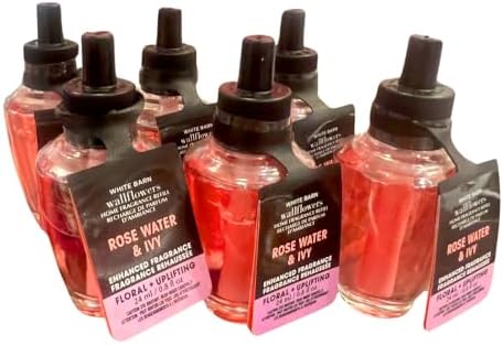 Bath Body Works Rose Water Ivy Wallflowers Refill 6-Pack