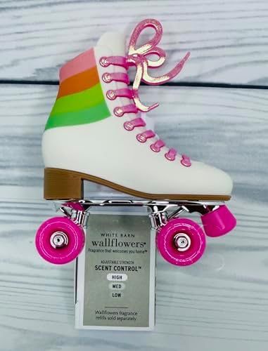 White Skate With Pink Wheels Adjustable Fragrance Plug