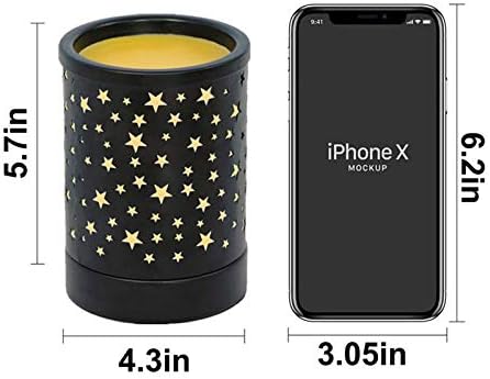 Metal Wax Melt Warmer with Night Light for Home Office Bedroom