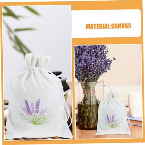 GLEAVI 4Pcs Lavender Drawstring Sachet Bags for Home Organizing
