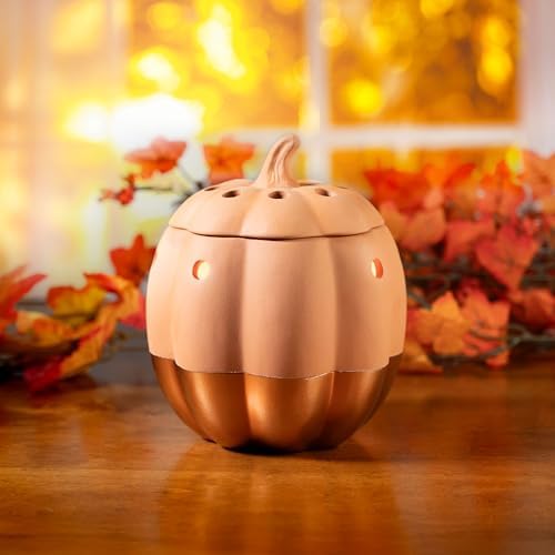 Scentsationals Copper Pumpkin Wax Melt Warmer - Fall Themed