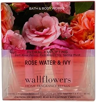 Rose Water Ivy Wallflowers Home Fragrance Refill Bulbs - 2 Pack