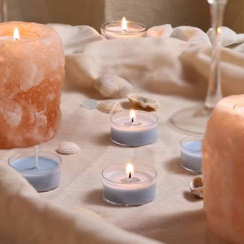 Ocean Breeze Scented Tea Lights 96 Pack for Home Fragrance
