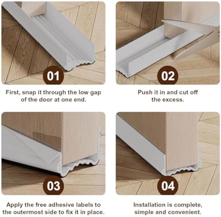 Door Bottom Seal Wind and Noise Barrier 38 inch