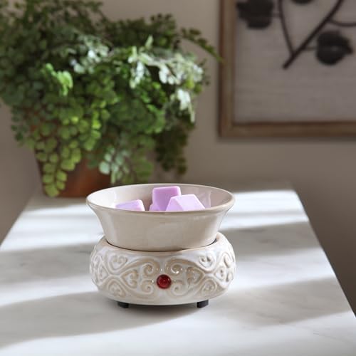 Hosley Cream Ceramic Electric Warmer
