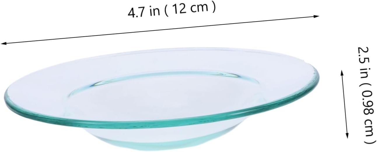 HOMSFOU 2 Pc Wax Heater Liner Oil Warmer Dish