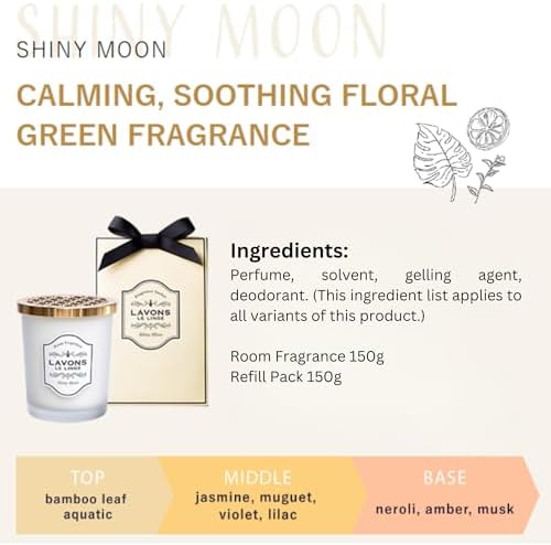 LAVONS Room Home Fragrance Air Freshener 53 Oz Shiny Moon Musk Bamboo Leaves