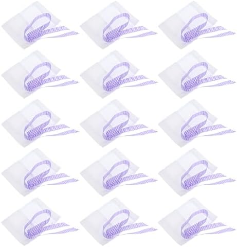 LOGOFUN 40pcs Lavender Sachet Bags with Window Design