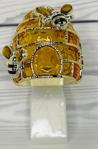 Stained Glass Beehive Wallflowers Scent Control Nightlight Plug