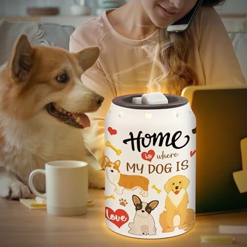 Dog Wax Melt Warmer Ceramic Dog Decor Cozy Home Fragrance