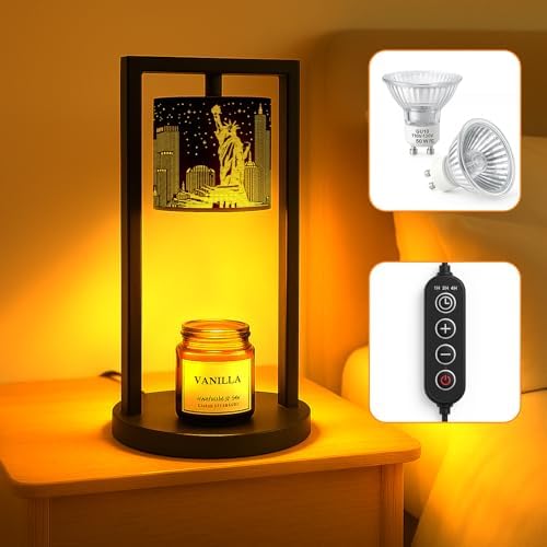 Statue of Liberty Candle Lamp Warmer with Timer and Dimmer