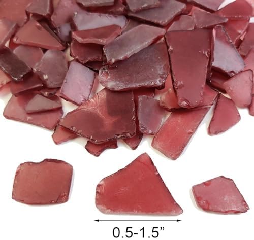 HappyFiller Tumbled Sea Glass 40 OZ Frosted Decor Stones