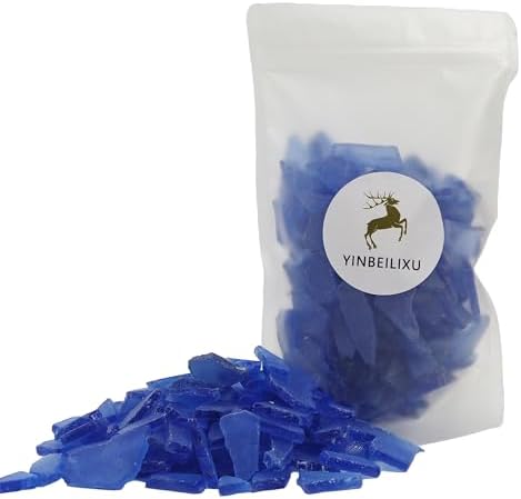 Blue Sea Glass for Crafts and Decor 13oz