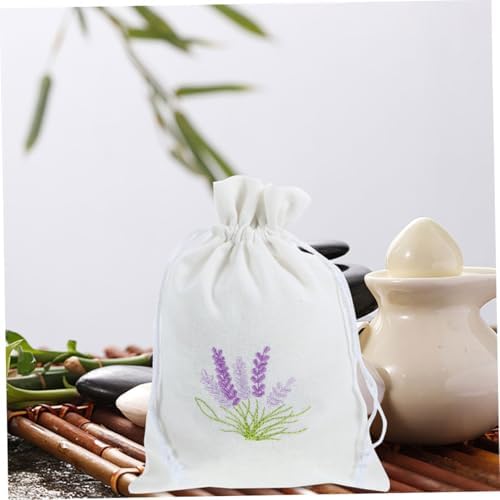 Zerodeko 4pc Lavender Sachet Bags Drawstring Pouches for Clothes