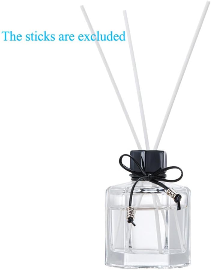 120ML Clear Glass Diffuser Jar with Inner and Outer Cap