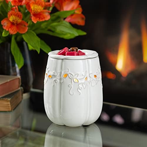 Candle Warmers Etc White Pumpkin Warming Warmer
