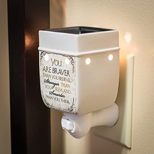 Elanze Designs Braver and Smarter Ceramic Wax Warmer