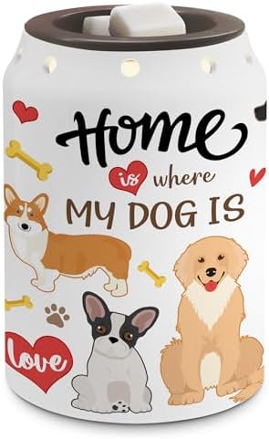 Dog Wax Melt Warmer Ceramic Dog Decor Cozy Home Fragrance